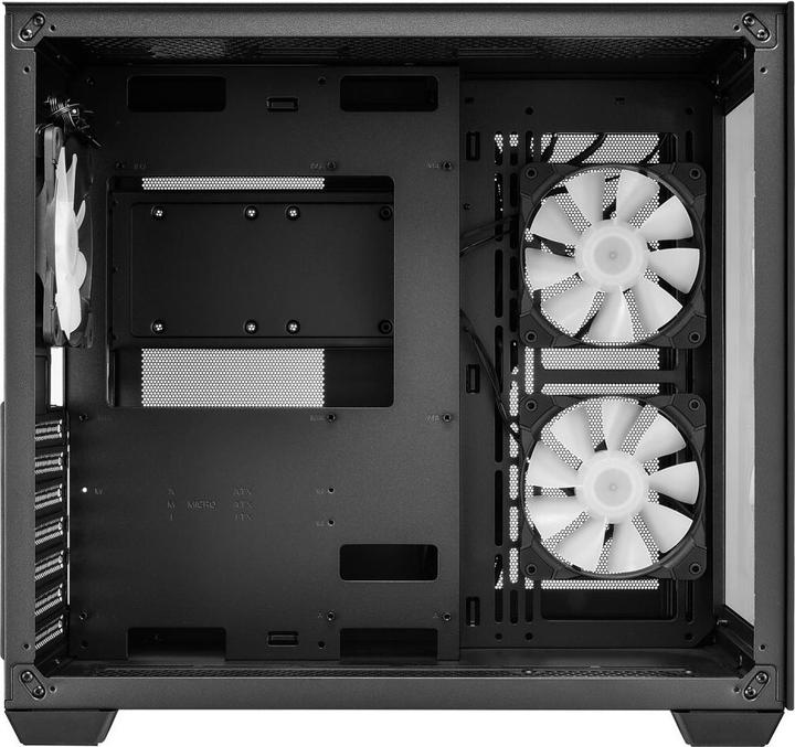 Actual product image Fortron FSP/ CMT380A/Midi Tower/Transpar./??ern?? (mATX, Mini-ITX, ATX)