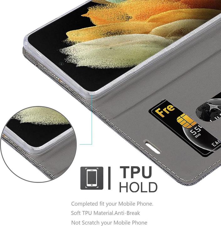 Actual product image Cadorabo Book Jeans Optics Cover (Samsung Galaxy S21 Ultra)