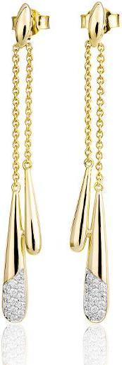 Image du produit Breuning BIJOUX DE L'OREILLE - BRILLES. 0,28 Ct. H/si (Or 750/18 K)