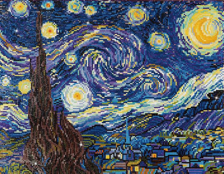 Actual product image Diamond Dotz Starry Night (Van Gogh)