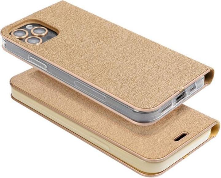 Actual product image OEM Book case LUNA Book Gold for IPHONE 16 gold (Apple iPhone 16)