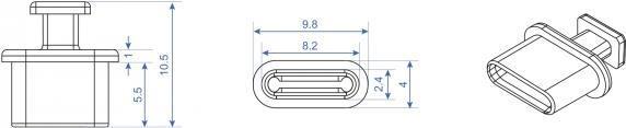 Image du produit Delock Couverture anti-poussière USB de type C (10 pièces) (Fiches et connecteurs)