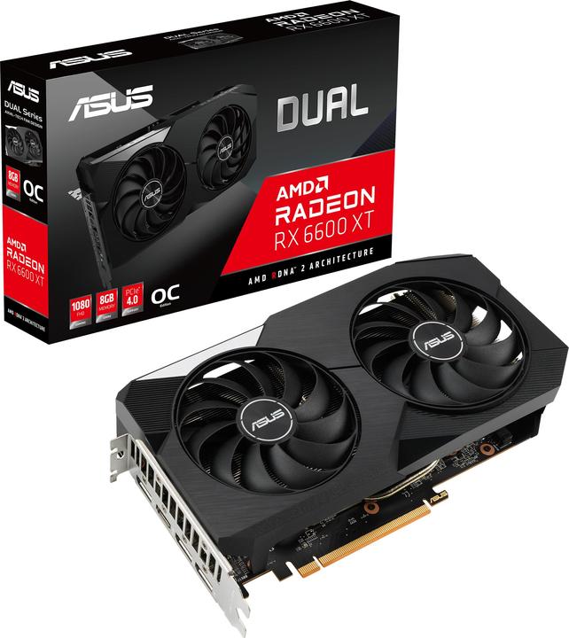 Image du produit ASUS Radeon DUAL RX 6600 XT OC Edition (8 Go)