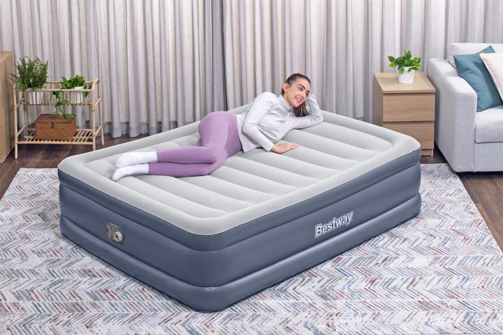 Image du produit Bestway Lit gonflable matelas 2 places Tritech avec pompe électrique intégrée et revêtement antimicrobien 2