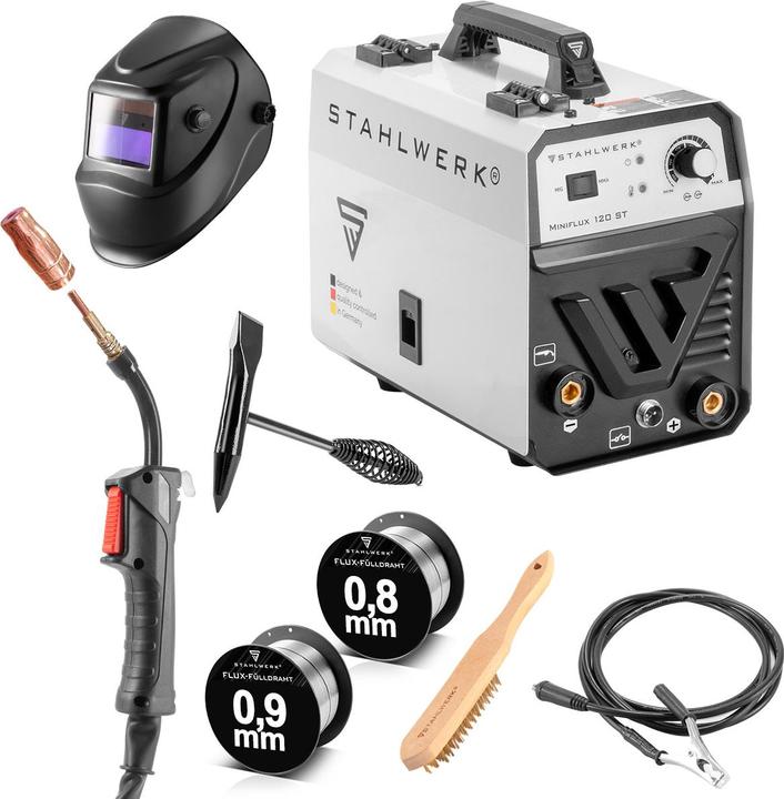 Actual product image Stahlwerk Welding machine Mini FLUX 120 ST with ARC | MMA function fully equipped