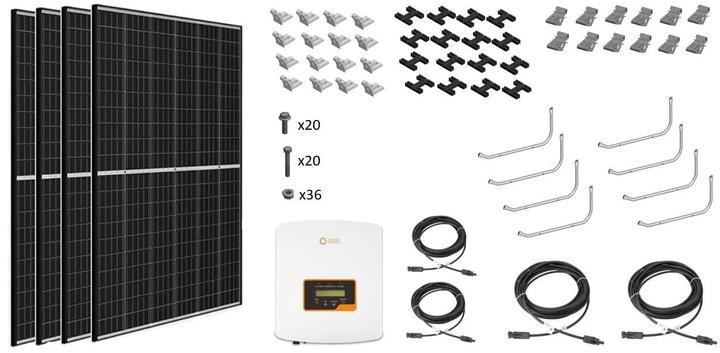 Produktbild Solar-Pac Solaranlage 1500 Flachdach Solis, 1.500 kWh/a (1500 W)