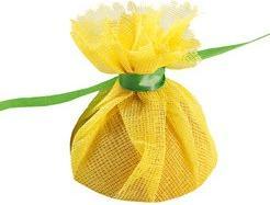 Immagine prodotto Hygostar Foulard al limone, giallo, con cravatta verde Sciarpa in garza di cotone, cravatta in poliestere
