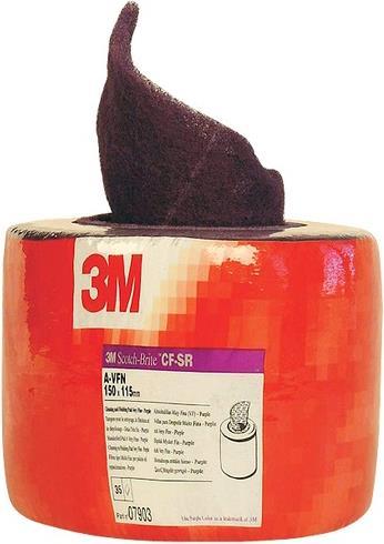 Actual product image 3M Abrasive fleece roll fine red (180, 220)