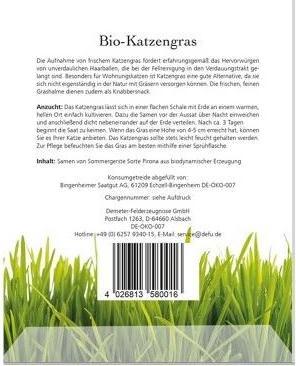 Produktbild Defu Bio-Katzengras (Pflanzensamen)