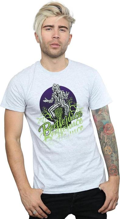 Actual product image Beetlejuice Mens Faded Pose T-Shirt (L)
