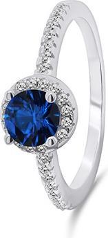 Image du produit Brilio Argent - Charmante bague en argent avec zircons RI054WB - Circuit : 50 mm (50)
