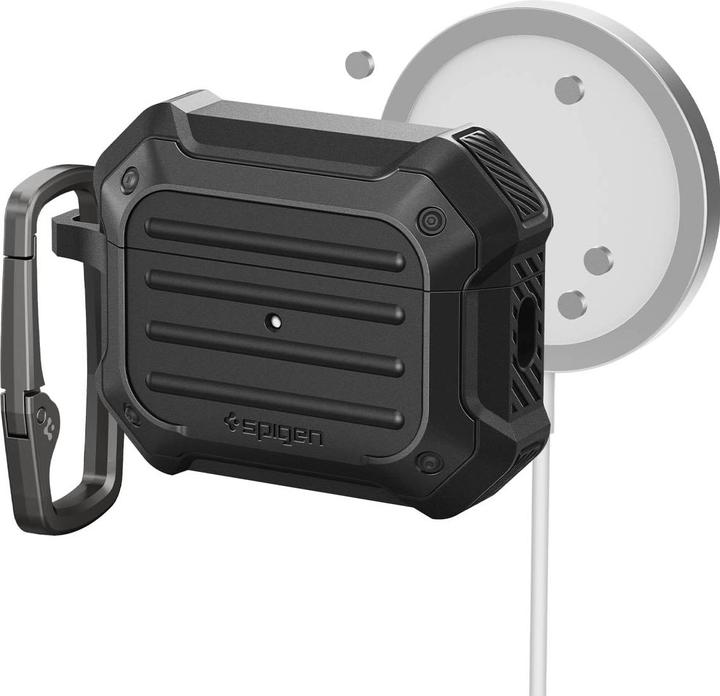 Produktbild Spigen TOUGH ARMOR MAG MAGSAFE Apple AIRPODS PRO 1 / 2 BLACK (Kopfhörer Tasche)