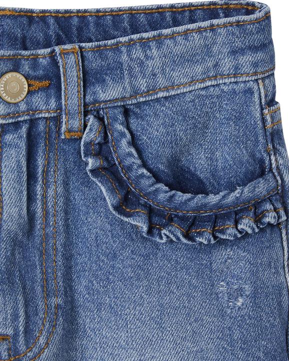 Actual product image Vertbaudet Straight girls' jeans, REGULAR waist (110)