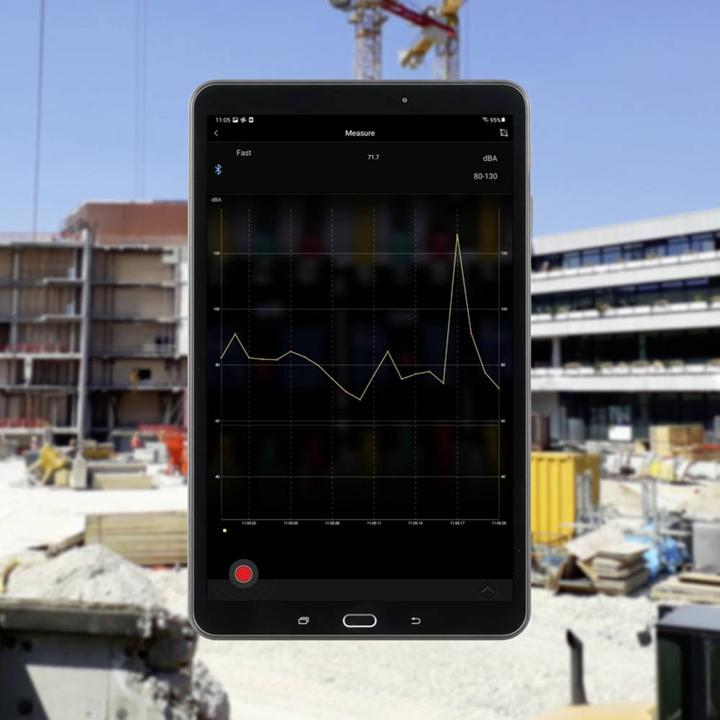Produktbild PCE Instruments Schallpegel-Messgerät Datenlogger PCE-323 30 - 130 dB 30 Hz - 8