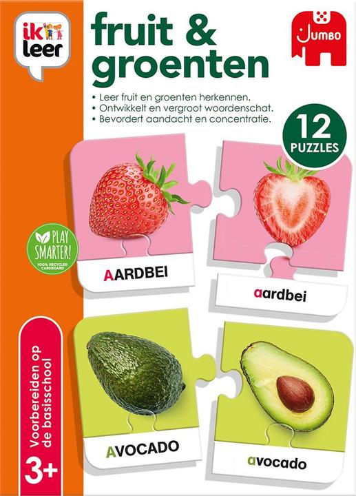 Immagine prodotto Jumbo Imparo la frutta e la verdura (Inglese, Tedesco, Olandese)