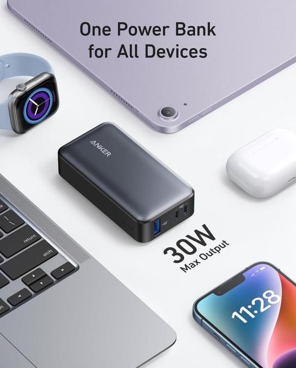 Produktbild Anker 533 PowerCore PowerBank 10000mAh 30W PD black (10000 mAh, 30 W)