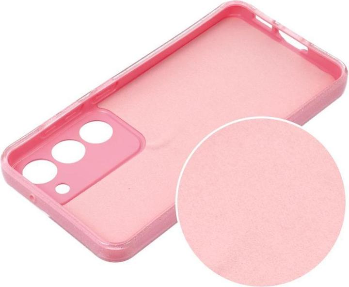 Produktbild OEM Back panel cover CLEAR CASE 2 mm BLINK for SAMSUNG S24 Plus pink (Samsung Galaxy S24+)