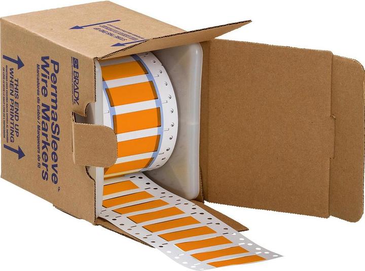 Immagine prodotto Brady 3PS-375-2-OR-S, B-342, Permasleeve, poliolefina termorestringente, arancione, 50,8 x 16,38mm, per