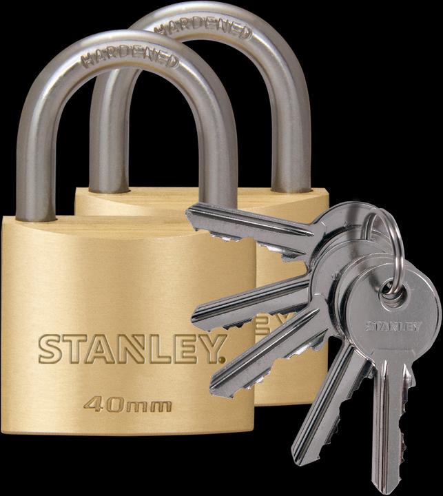 Stanley Brass padlock 40mm
