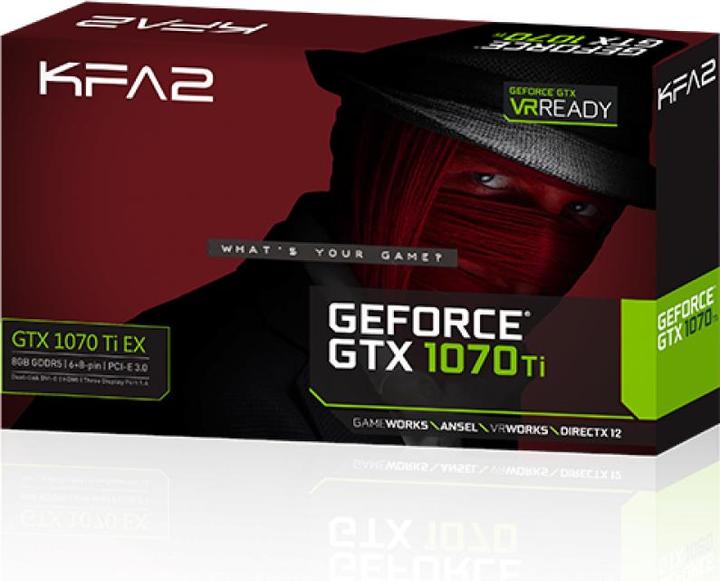 Actual product image KFA2 GeForce GTX 1070 Ti Ex (8 GB)
