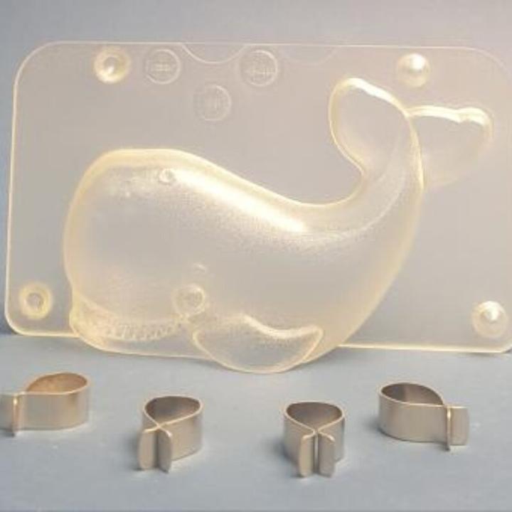 Actual product image miniSchoggi Whale chocolate mould