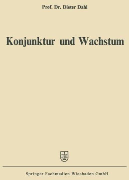 Actual product image Konjunktur und Wachstum (German, Dieter Dahl, 1970)