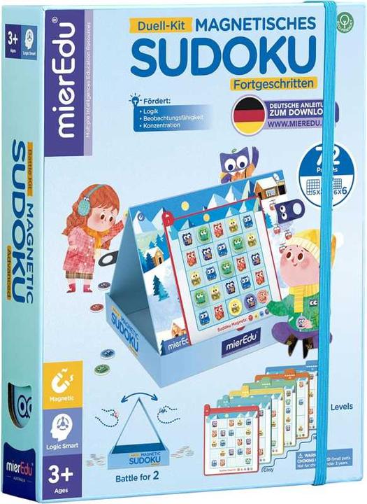 Image du produit mierEdu Jeu - Kit de bataille magnétique Sudoku (avancé) - (ME333) (Allemand)