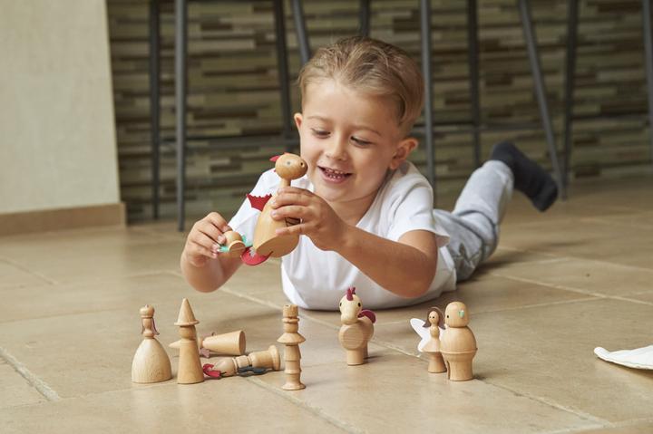 Produktbild TickiT Set mit 10 Verzauberten Märchenfiguren aus Holz
