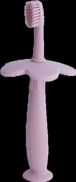 Image du produit Mushie Training Brosse à dents enfants Flower Lilac