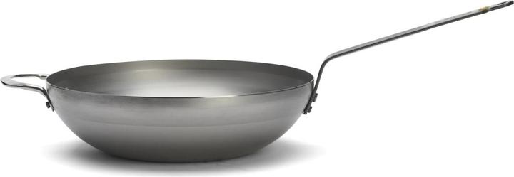 Actual product image de Buyer Rounded wok with counter handle 32 cm (32 cm, Wok, Steel)