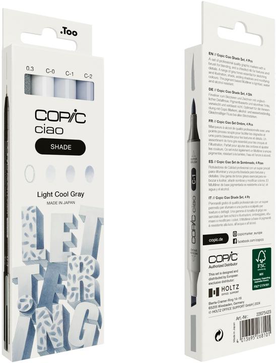 Actual product image Copic CIAO - Brand set (Grey, 0.30 mm, 4 x)