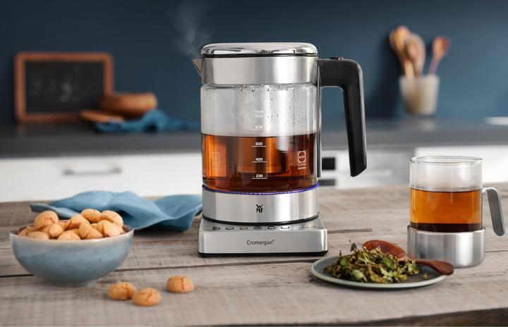 Produktbild WMF Glas Wasserkocher mit Temperaturwahl 1l Teekocher Teesieb Küchenminis 1900W (1 l)
