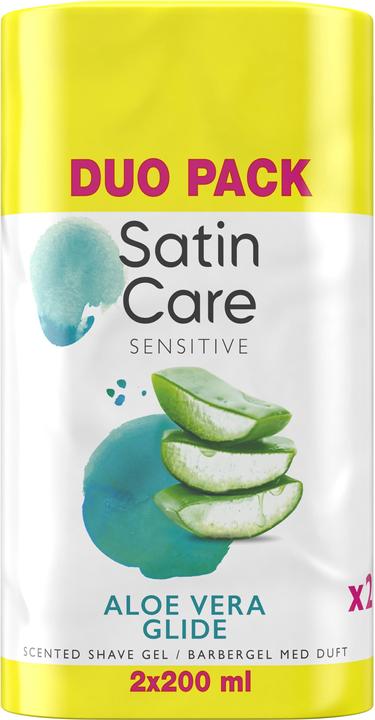 Venus Optic Tilbehør Satin Care Scheergel Aloë Vera 2x200 ml (200 ml, Scheergel)