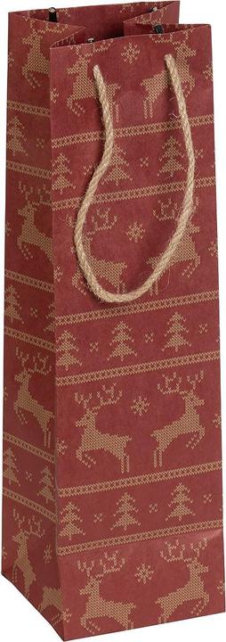 Immagine prodotto Infactory Set di 12 sacchetti regalo natalizi in carta kraft per bottiglie di vino (Carta da regalo, 12 x)