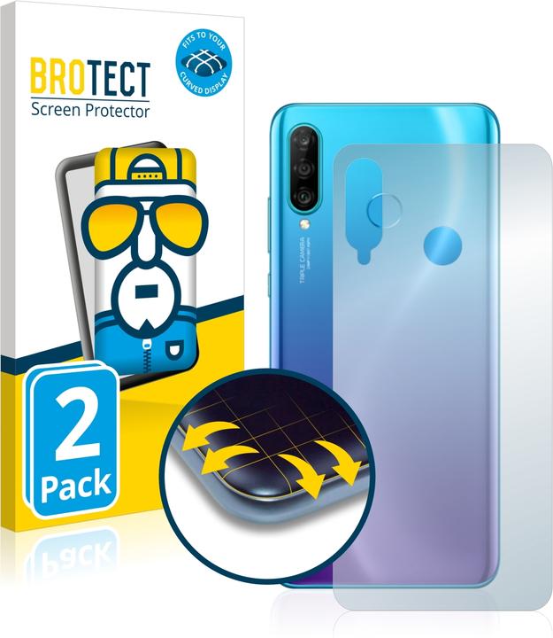 Produktbild BROTECT Full-Cover Displayschutz (2 Stück, Huawei P30 Lite)