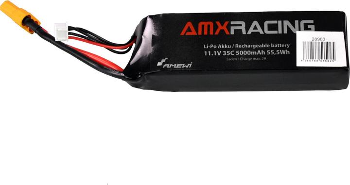 Image du produit Amewi Batterie LiPo 3S 11,1V 5000mAh 35C XT90 (11.10 V, 5000 mAh)