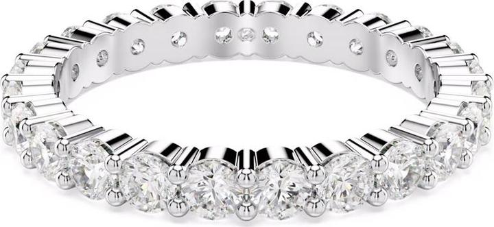 Produktbild Swarovski Matrix Vittore Ring Rundschliff Weiss Silberfarbenes Finish (58)