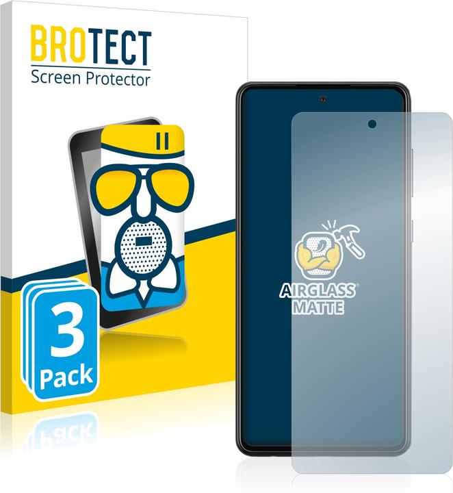 Produktbild BROTECT AirGlass Panzerglasfolie Matt (3 Stück, Samsung Galaxy A72)