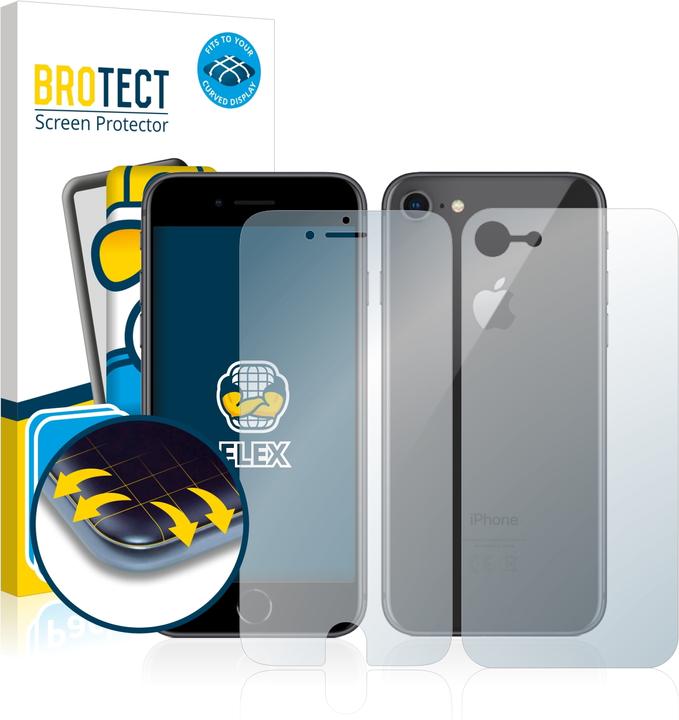 BROTECT Full-Cover Displayschutz (2 Stück, Apple iPhone 8)