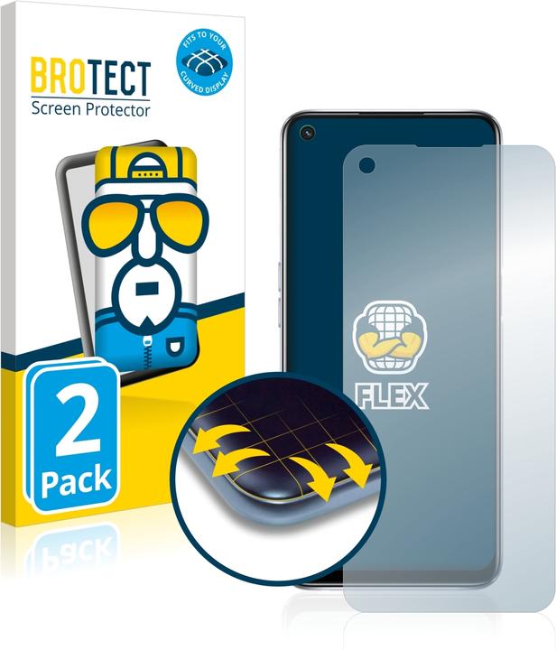 Produktbild BROTECT Full-Cover Displayschutz (2 Stück, Oppo A54 5G)