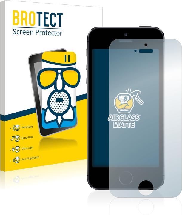 Actual product image BROTECT AirGlass Glass Matte (1 Piece, Apple iPhone 5s)