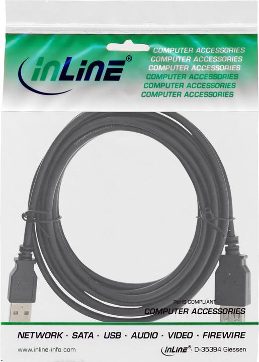 Produktbild Aquatuning USB 2.0 Verlängerung (3 m, USB 2.0)