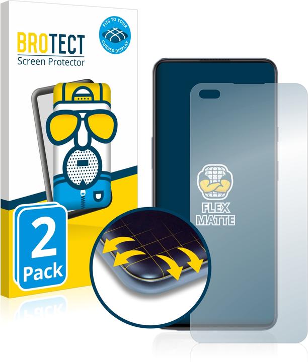 Produktbild BROTECT Full-Cover Displayschutz Matt (2 Stück, OnePlus Nord)