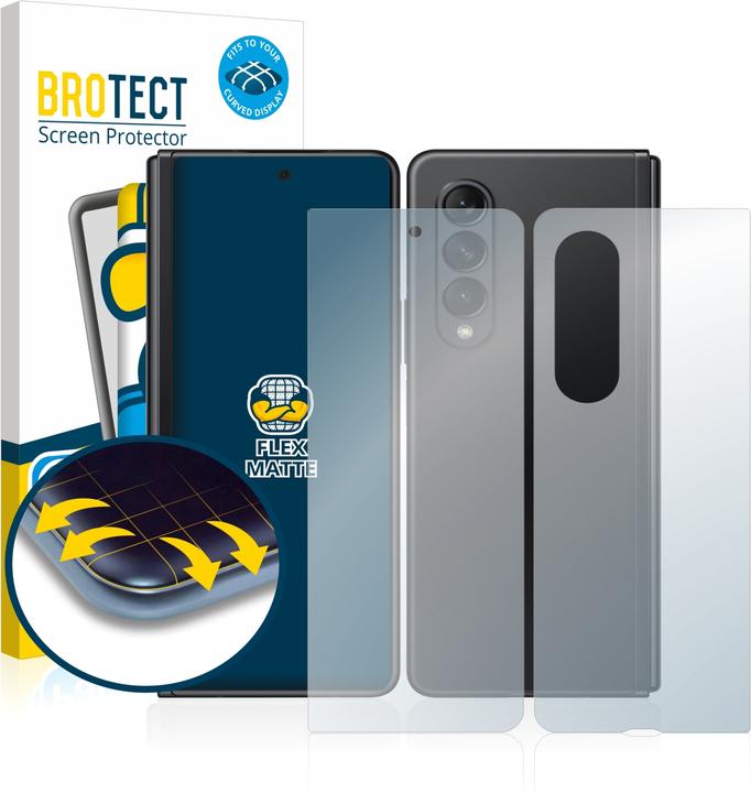 Produktbild BROTECT Full-Cover Displayschutz Matt (2 Stück, Samsung Galaxy Z Fold3)