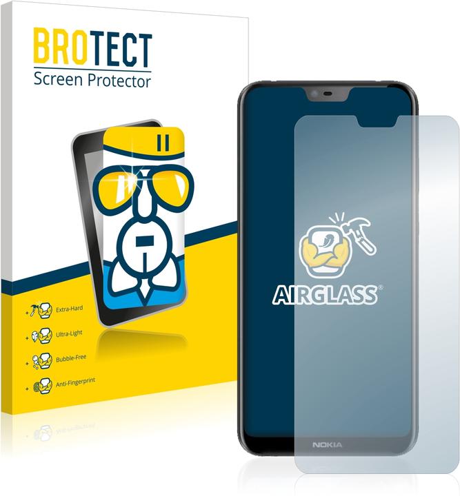 Actual product image BROTECT AirGlass Glass (1 Piece, Nokia 6.1 Plus)