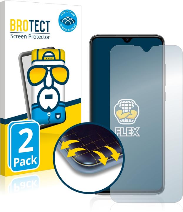 Produktbild BROTECT Full-Cover Displayschutz (2 Stück, Xiaomi Mi 9 Lite)