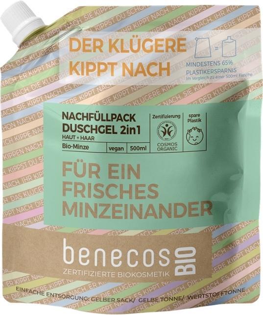 Actual product image Benecos NF Shower Gel 2in1 Mint (500 ml)