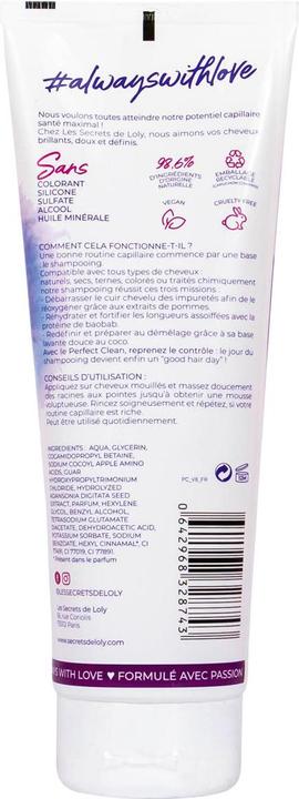 Actual product image Les Secrets de Loly Perfect Clean Shampooing (250 ml, Liquid shampoo)