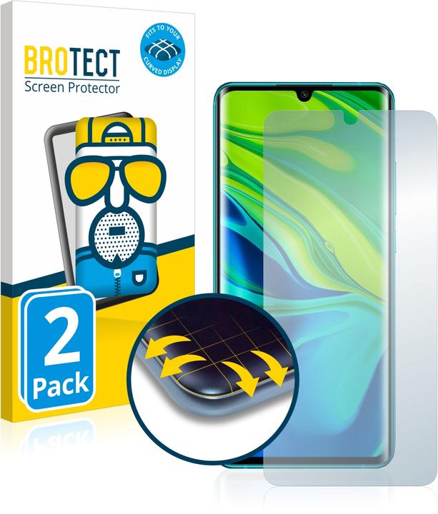 Image du produit BROTECT Full-Cover Protection Mat (2 pièce(s), Xiaomi Mi Note 10)