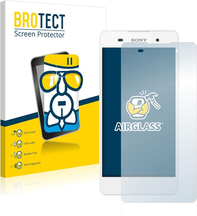 Actual product image BROTECT AirGlass Glass (1 Piece, Sony Xperia E5)